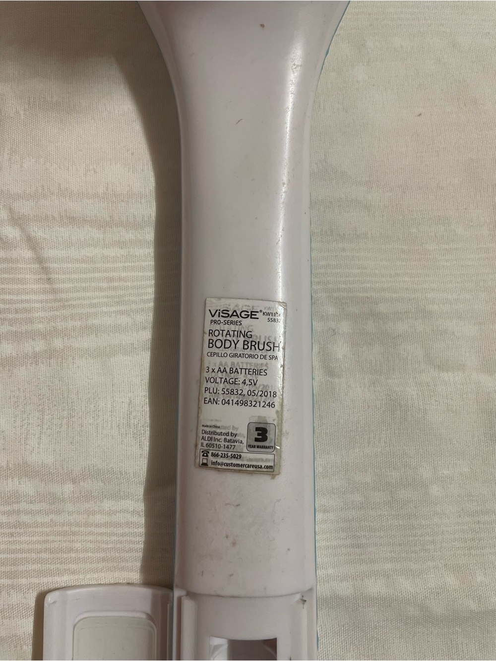 Visage Pro Style Rotating Spa Brush, No Batteries or Manual Included - Picture 4 of 8